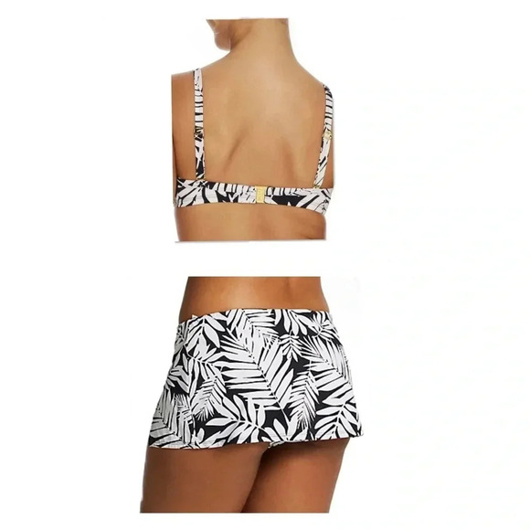 Bleu Rod Beattie Urban Oasis Twist Front Bikini Swim Top & Skirted Bottom Sz 14 - Picture 4 of 10